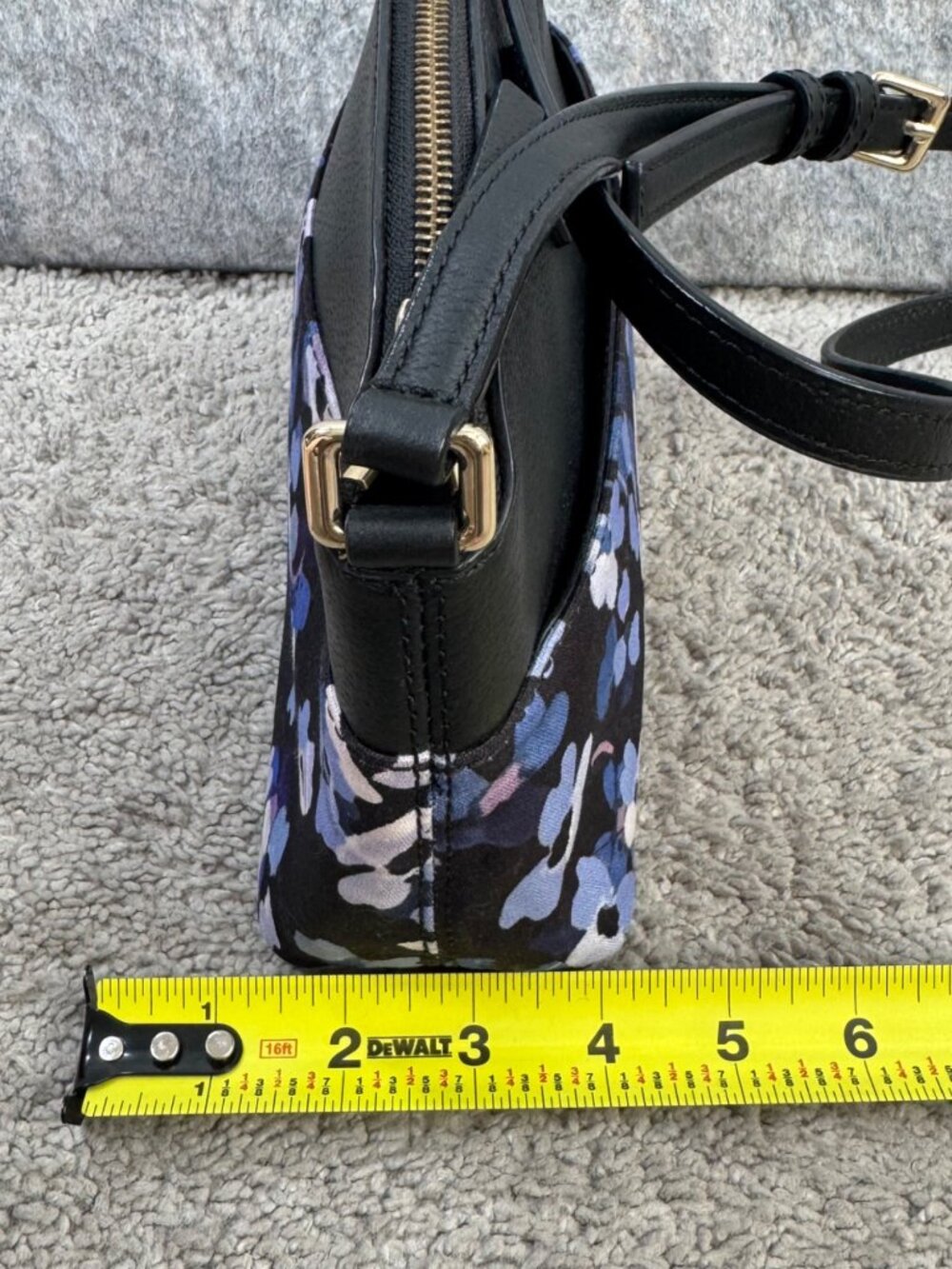 Kate Spade Floral Millie Grove Crossbody Purse Bag Leather - Picture 6 of 15